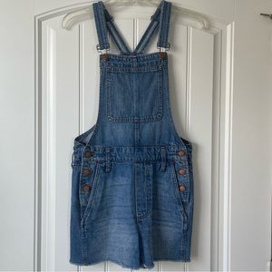 Madewell Denim Short Overalls